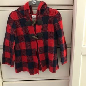 Baby Bjosh plaid sweater/ jacket